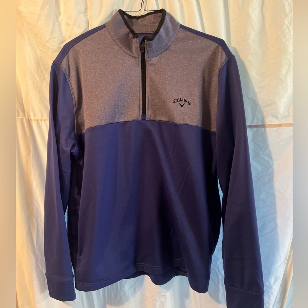 Blue and Grey Callaway 1/4 pullover!
